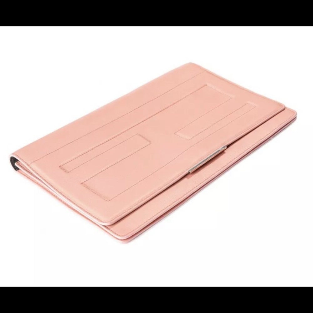 Fendi Tube Macro Leather Clutch Peach - Picture 3 of 3